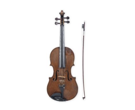 A 18th century full size Irish violin, by William Perry of Dublin,With single piece back branded 'no. 875, Perry Dublin' belo