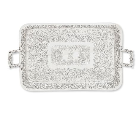 Caribbean interest: A George IV Scottish silver tea trayBy George Fenwick, Edinburgh, 1812, with additional mark 'G F TOBAGO'