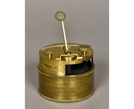 A 19th century drum sextant by Troughton & Simms Of typical form, signed above the silvered scale, the lacquered brass case f