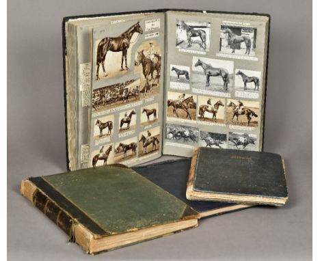 Four early 20th century Horse Racing related scrap books Compiled by David Livingstone-Learmonth (1899-1959), former editor o