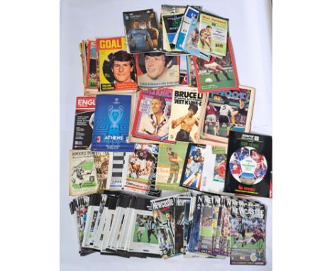 Football, Rugby, Golf and similar Programmes and magazines mainly all from 1970s up to modern issues to include big game Prog