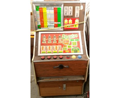 Vintage "Executive" Fruit Machine. Although unchecked for completeness or if in working order condition appears Poor to Fair,