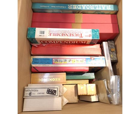 Waddington, Chad Valley &amp; Similar, a boxed Group of Games and Activities. Includes Dominos, Roulette, Checkers &amp; Simi