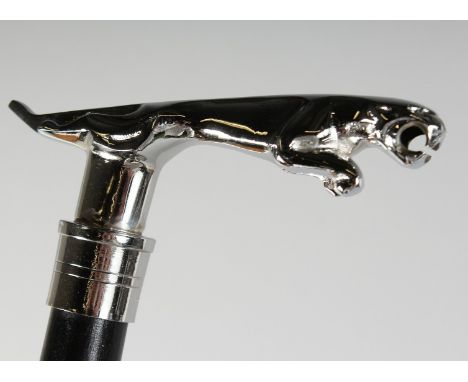 A JAGUAR WALKING STICK.