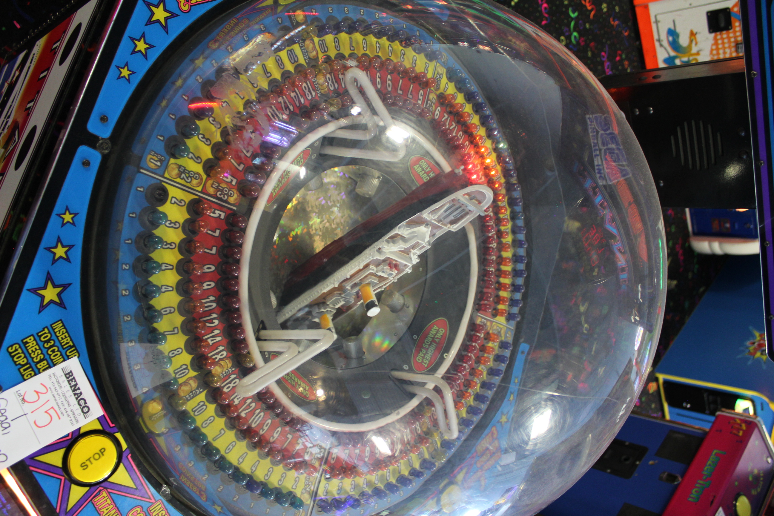 1X, SEGA 3PERSON TITANIC ARCADE GAME **** CARD SWIPE SYSTEM & GAME