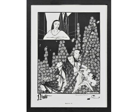 * HANNAH FRANK (SCOTTISH 1908 - 2008), NIGHT (1930) lithograph on paper, signed in pencil, titled and datedframed and under g