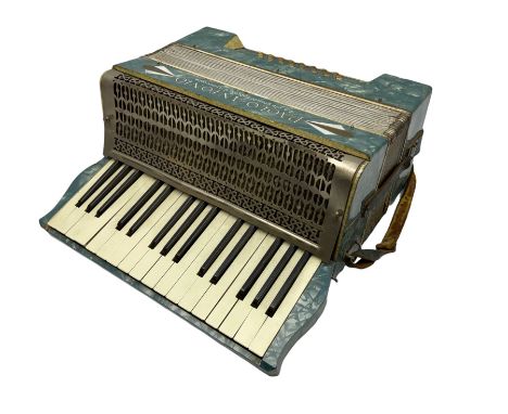 Paolo Antonio accordion with blue mother of pearl style body, L39cm