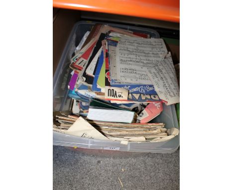 A BOX OF VINTAGE SHEET MUSIC