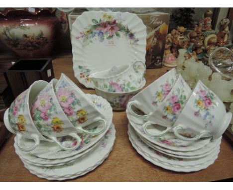 A vintage part tea coffee service by Royal Doulton in the Arcadia pattern