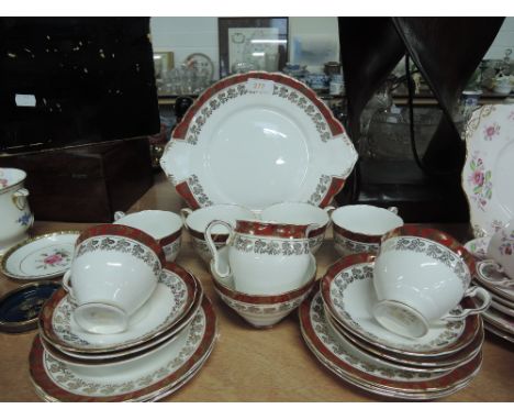 A part tea dinner coffee service by Royal Stafford pattern no. 7878