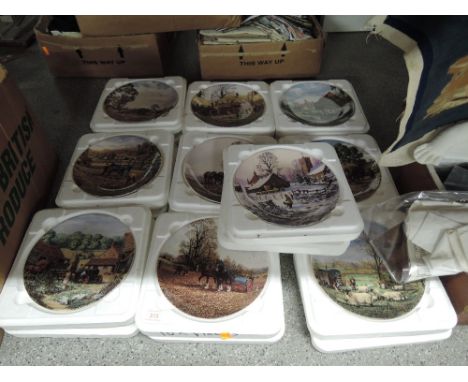 A selection of vintage ceramic display plates by Wedgwood