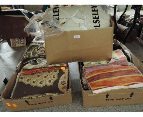 A selection of vintage style fabrics and materials for sewing and haberdashery 