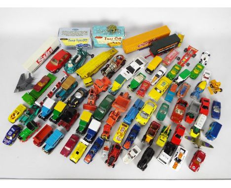 Matchbox, Corgi, Majorette, Hot Wheels, Other - An unboxed collection of assorted diecast model vehicles in various scales. L