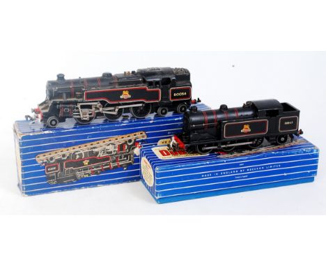 A Hornby Dublo 3-rail EDL17 0-6-2 tank engine (G), box has some inner packing (BG), sold with EDL18 BR standard 2-6-4 tank en