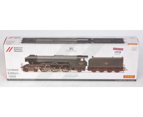 A Hornby R3202 NRM limited edition of 1000 factory weathered BR green 60103 'Flying Scotsman' engine and tender, German style