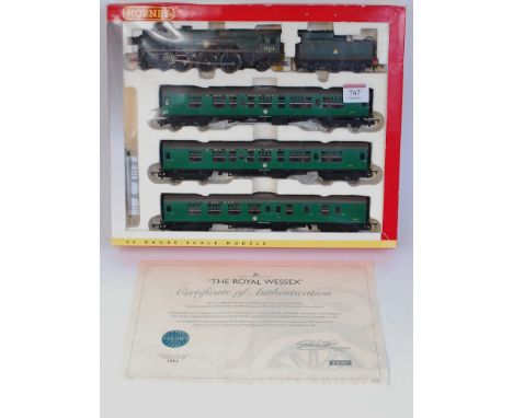 A Hornby R2599M 'The Royal Wessex' train pack containing BR rebuilt Merchant Navy class engine and tender 'Lamport and Holt L