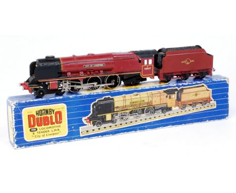 A Hornby Dublo 3226 'City of Liverpool' engine and tender (G-BP)