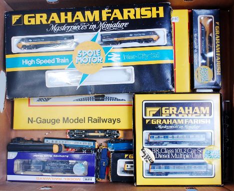 Graham Farish, Minitrix and Dapol Boxed and Loose Group, to include Minitrix 0-6-0 Train Set Boxed, Minitrix CP Rail Diesel, 