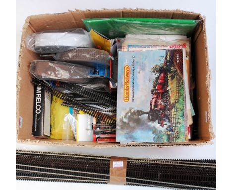 A quantity of Hornby, Peco, Lima etc 2-rail track, and a number of items of Trix 3-rail track, plus motors, wiring, switches,