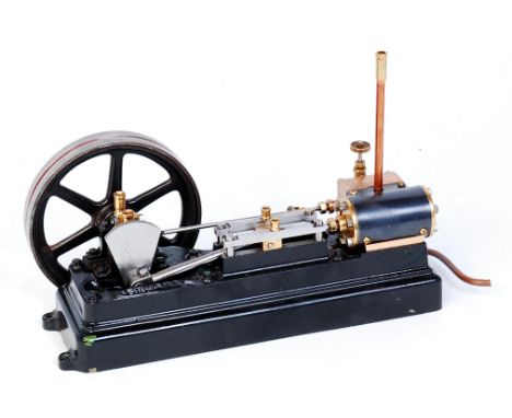Stuart Turner S50 small mill type engine, of horizontal formation with single cylinder and slip eccentric, powering a 3.5 inc