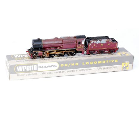 A Wrenn W2260 LMS maroon 'Royal Scot' engine and tender, with instructions, model requires a complete repaint due to much pai