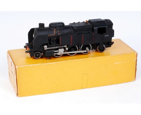 A JEP SNCF black 2-6-2 tank engine, no couplings and missing 2 buffers and a set of con rods (F-G-BG)