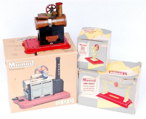 Mamod Steam Engine and Workshop Accessory Group, to include SP2 Boxed Mamod Steam Engine, As New (NMM-BVG), Boxed Mamod Line 
