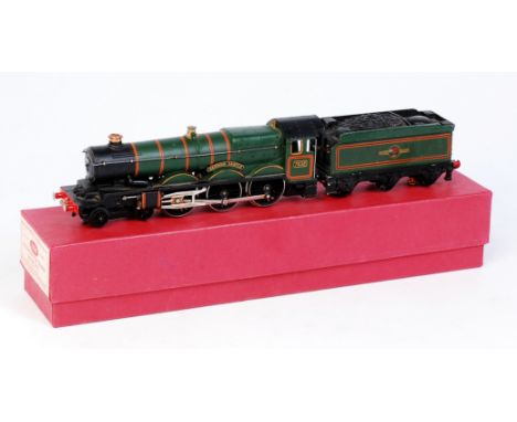 A Hornby Dublo 2220 'Denbigh Castle' engine and tender with instructions which appears to be converted for 3-rail running (G-