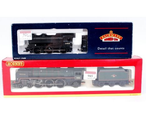 Hornby R2104 'Firth of Clyde' engine and tender (NM-BG) together with Bachmann 31-861 BR black class J39 engine and tender (G