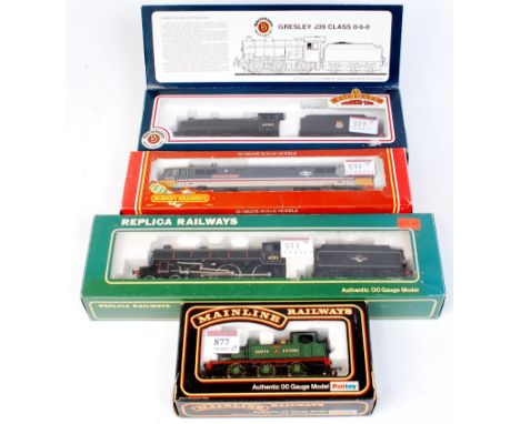 A Hornby R800 class 86 electric locomotive 'Royal Anglian Regiment' (M-BM), Replica Railways 11014 BR lined black class B1 No