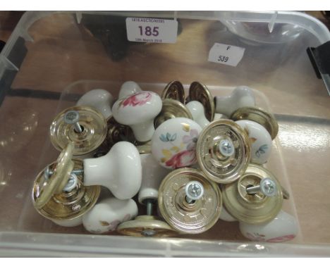 A selection of ceramic door handles and knob