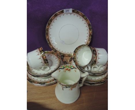 A part tea service by Gladstone China 10 pieces approx