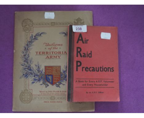 A part set of cigarette cards Territorial army