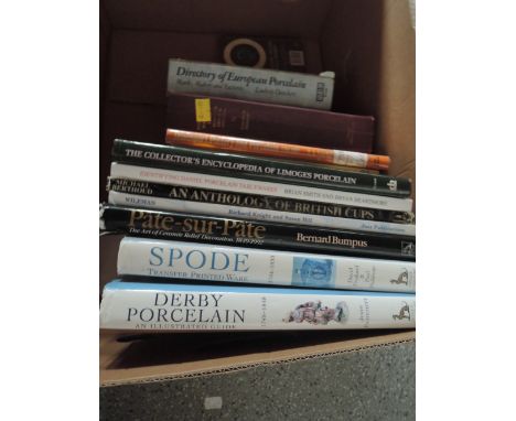 A selection of ceramic and similar reference books Spode Derby etc
