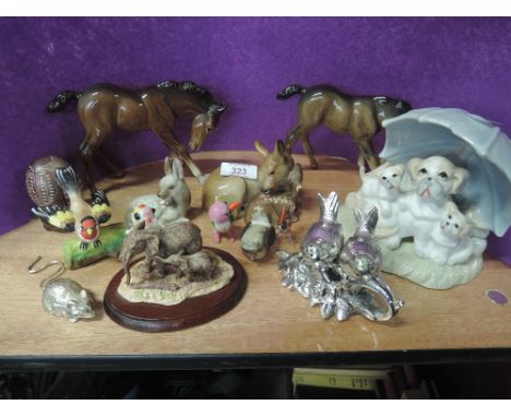 A selection of vintage figures and figurines