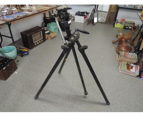 A Manfrotto Benbo 2 adjustable tripod model 136