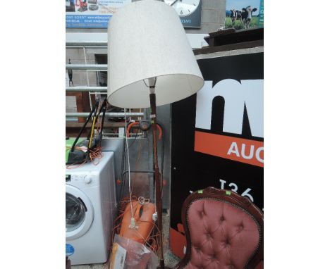 A vintage standard lamp