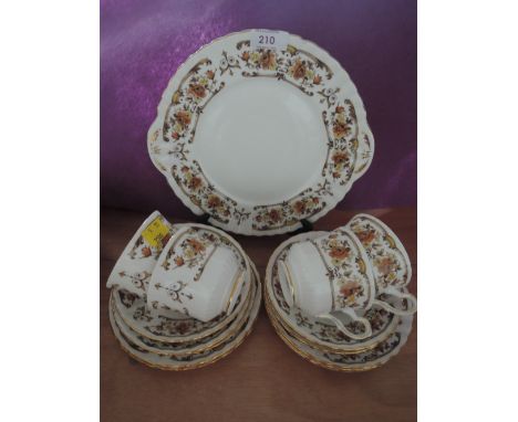 A part tea service by Royal Stafford in the Covelly pattern