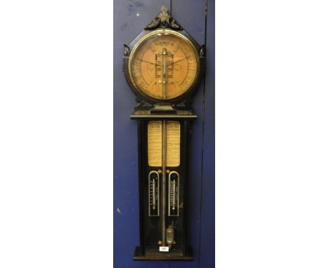 A 'Royal Polytechnic' mercury barometer, 103cm high