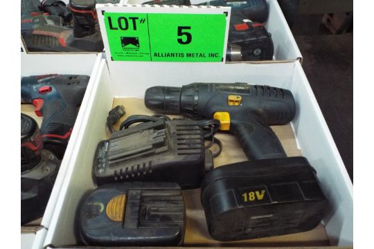 Mastercraft 18v Cordless Drill With Spare Battery And Charger Mastercraft 18v Cordless Drill With