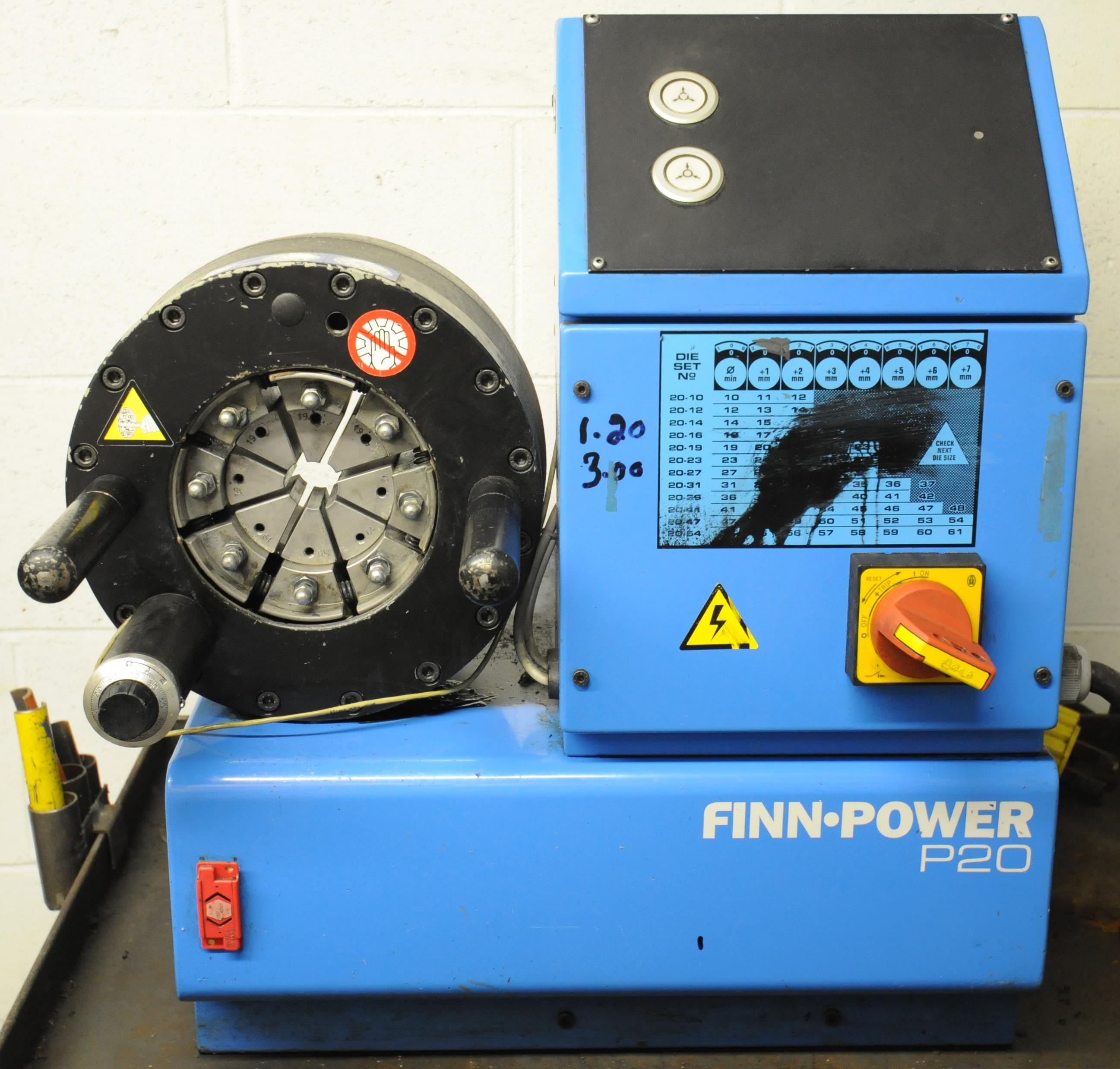 FINN POWER (2006) P20X23 HYDRAULIC CRIMPING MACHINE S/N 1.4P20X130506