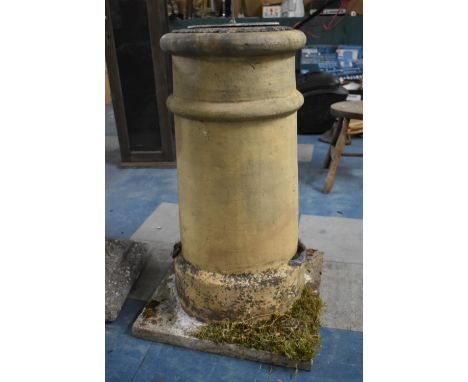 A Cylindrical Sundial, Formed from a Terracotta Chimney, 71cms HIgh 