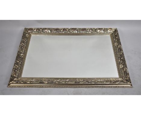 A Modern Rectangular Wall Mirror, 109x79cm