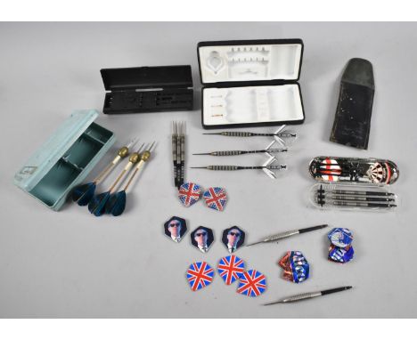 A Collection of Vintage Dart Sets, Flights Etc 