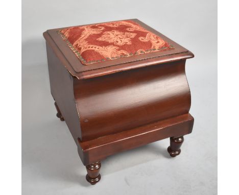A Late 19th Century Box Commode with Ceramic Liner 
