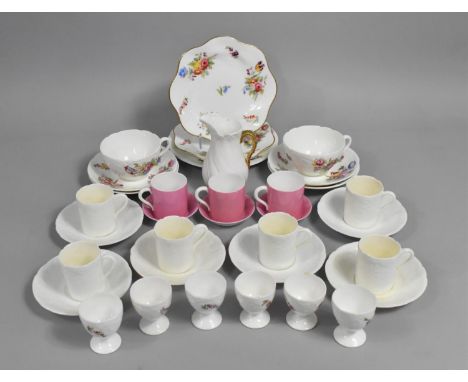 A Collection of Various Coalport Ceramics to Comprise Coffee Cans and Saucers, Milk Jug, Egg Cups, Cups and Saucers etc Toget