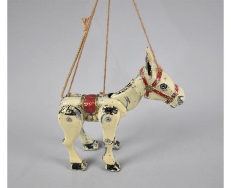 A Vintage Metal Muffin the Mule Puppet, 15cms Long 