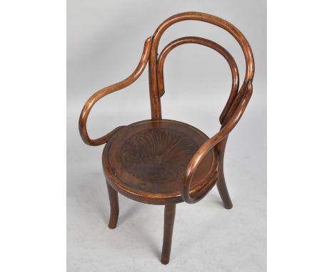 A Vintage Childs Bentwood Armchair 