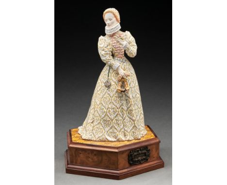 A Royal Worcester figure of Elizabeth I from the Queens Regnant of England series designed by Ronald van Ruyckevelt, introduc