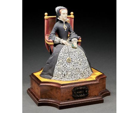 A Royal Worcester figure of Mary Tudor from the Queens Regnant of England series designed by&nbsp;Ronald van Ruyckevelt, intr